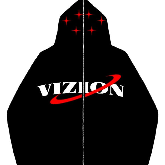 Y2K FULL ZIP VIZION HOODIE - Picture 1 of 3